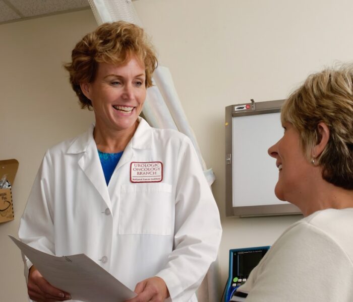 A clinician and patient discussing a personalized treatment plan
